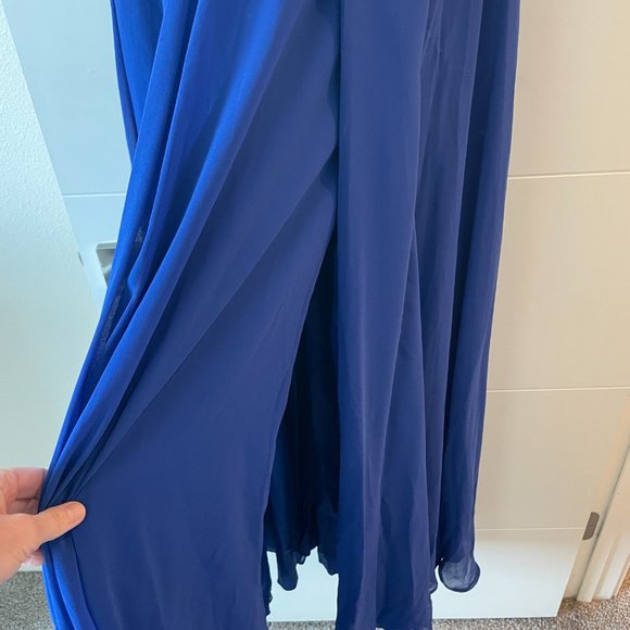 GORGEOUS Royal Blue Italian Gown - Picture 2 of 6